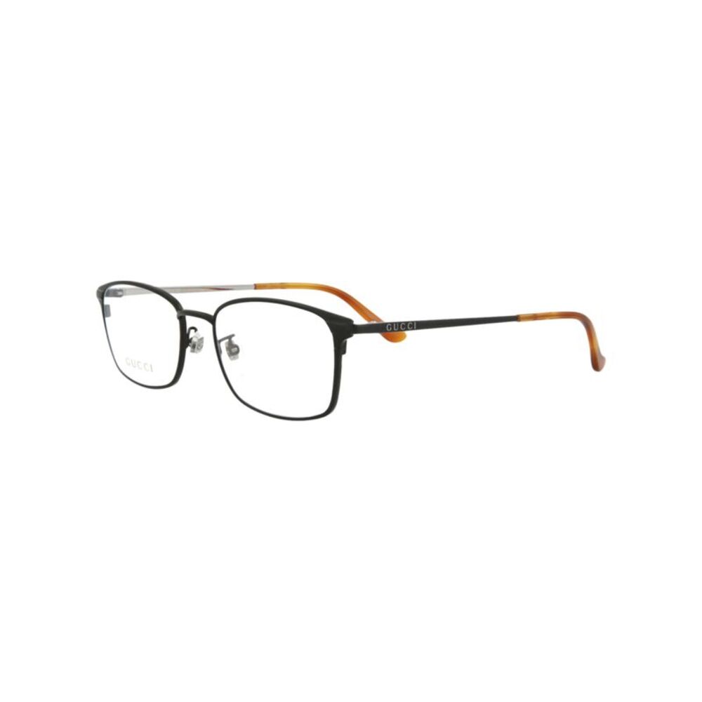 Gucci Square-Frame Metal Optical Frames Black Mens - Picture 2 of 8